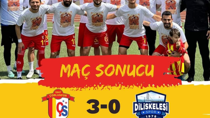 ÇORLUSPOR 1947 KUPASINI KALDIRDI VE 3. LİG'E YÜKSELDİ!!!