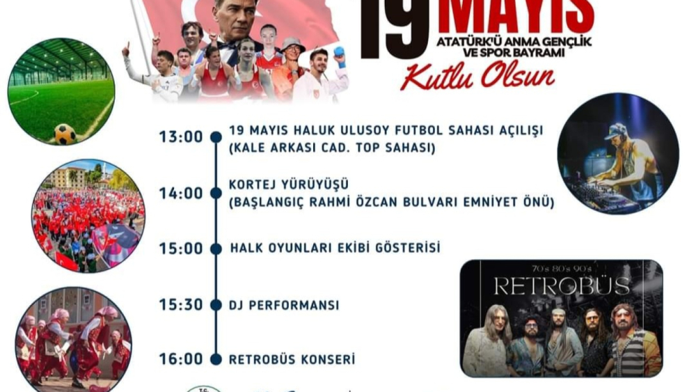 MARMARAEREĞLİSİ BELEDİYESİ, 19 MAYIS ATATÜRK'Ü ANMA, GENÇLİK VE SPOR BAYRAMI DOLAYISIYLA, KUTLAMA ETKİNLİKLERİ DÜZENLİYOR!!!