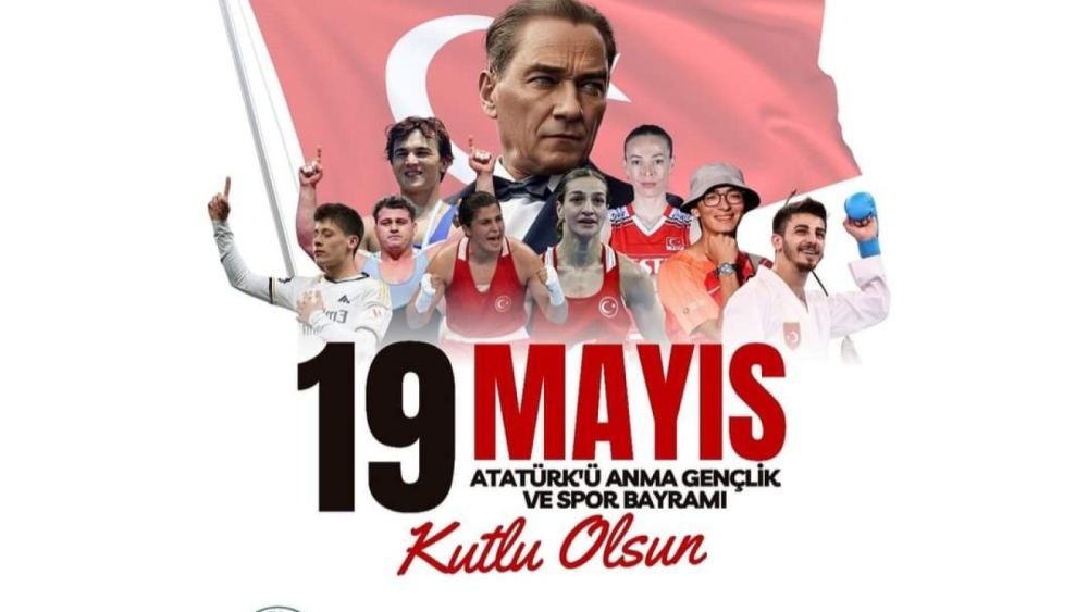 19 MAYIS ATATÜRK'Ü ANMA, GENÇLİK VE SPOR BAYRAMI DOLAYISIYLA, MARMARAEREĞLİSİ BELEDİYE BAŞKANI SN. ONUR BOZKURTER, KUTLAMA MESAJI YAYIMLADI!!!