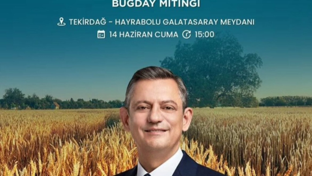 CHP TEKİRDAĞ'DA BUĞDAY MİTİNGİ DÜZENLİYOR!!!