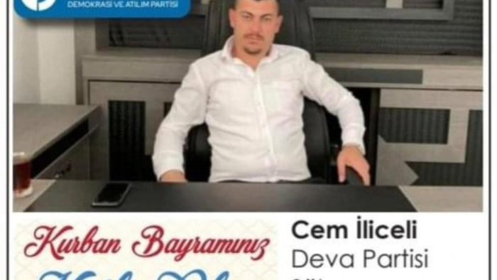 DEVA PARTİSİ SÜLEYMANPAŞA İLÇE BAŞKANI SN. CEM İLİCELİ, KURBAN BAYRAMI DOLAYISIYLA KUTLAMA MESAJI YAYIMLADI!!!