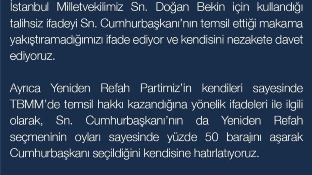 Fatih Erbakan’dan Erdoğan’a Tepki Geldi!!!