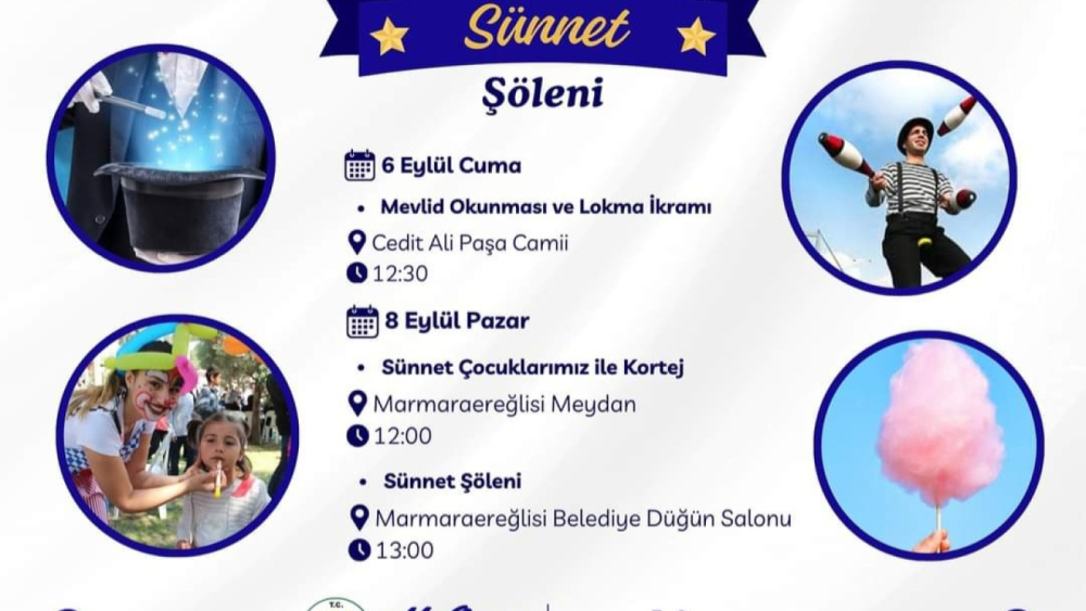 Marmaraereğlisi Belediyesi, Toplu Sünnet Töreni Düzenleniyor!